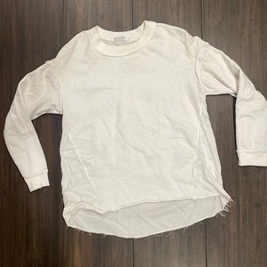 State side white pull over with rayon back
